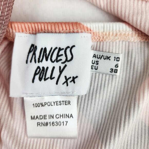 Princess Polly Latiana 70s Crop Top Size 6 Groovy Multi - Picture 4 of 5